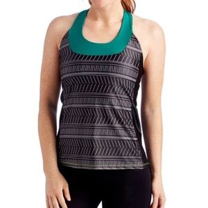Moxie Cycling Black Emerald Athletic Tank Top